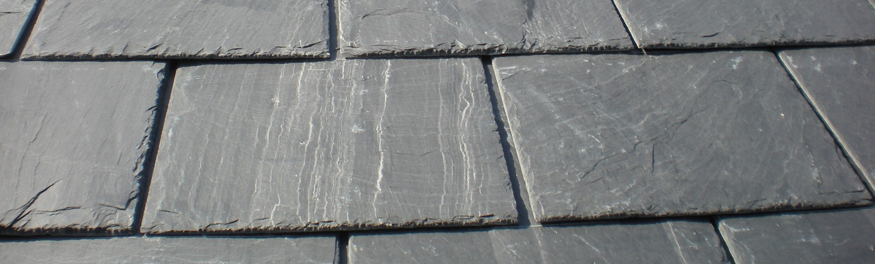 Pitched roof in slate