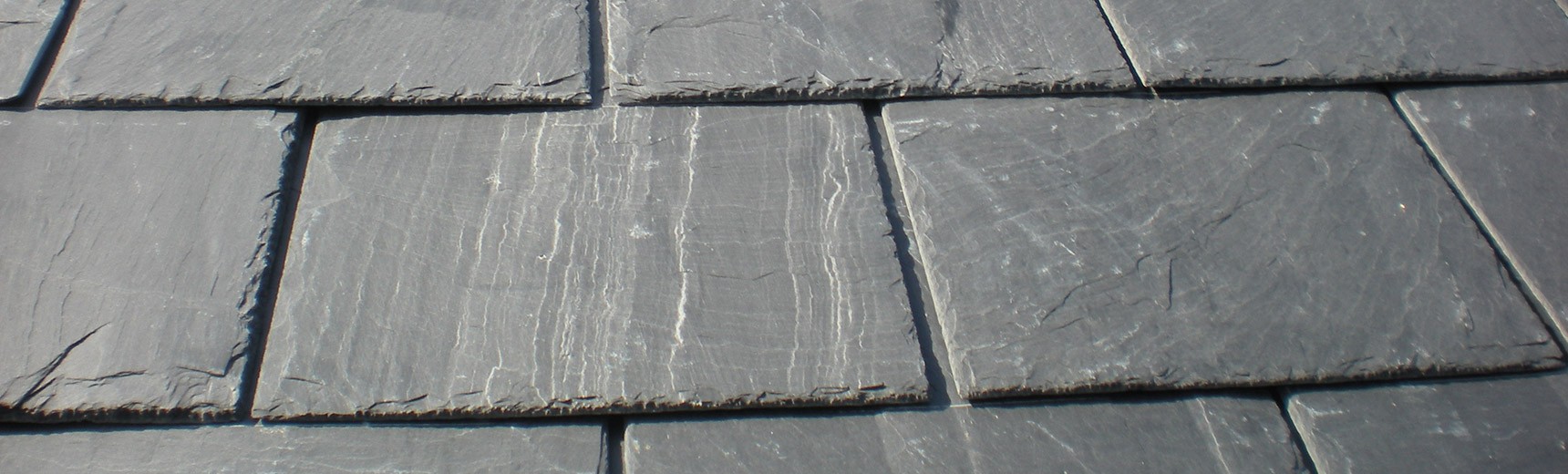 Pitched roof in slate