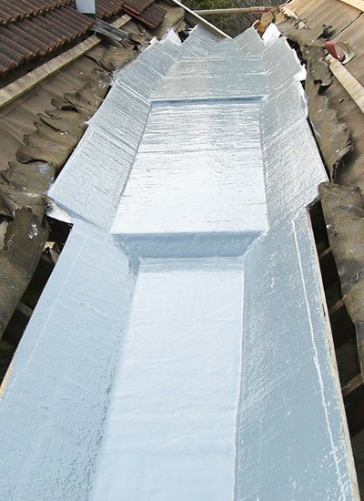 Setting a fibreglass roof